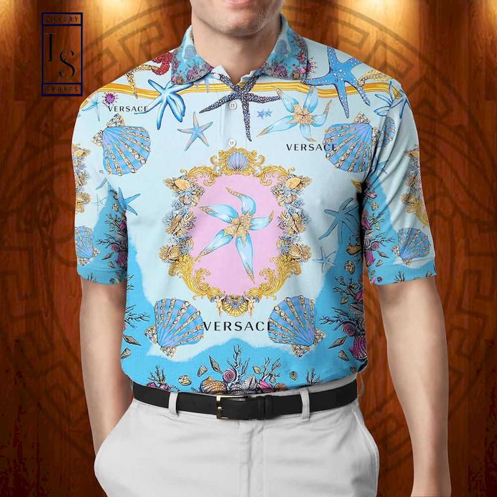 Versace Luxury Beach 3D Polo Shirt