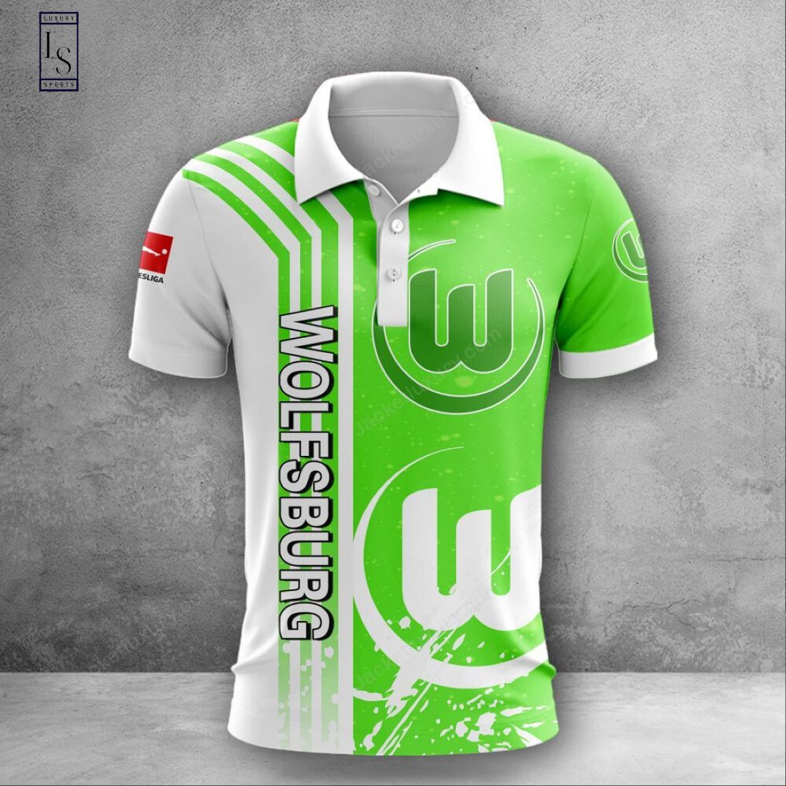 VfL Wolfsburg 3D Bundesliga Polo Shirt Luxury & Sports Store