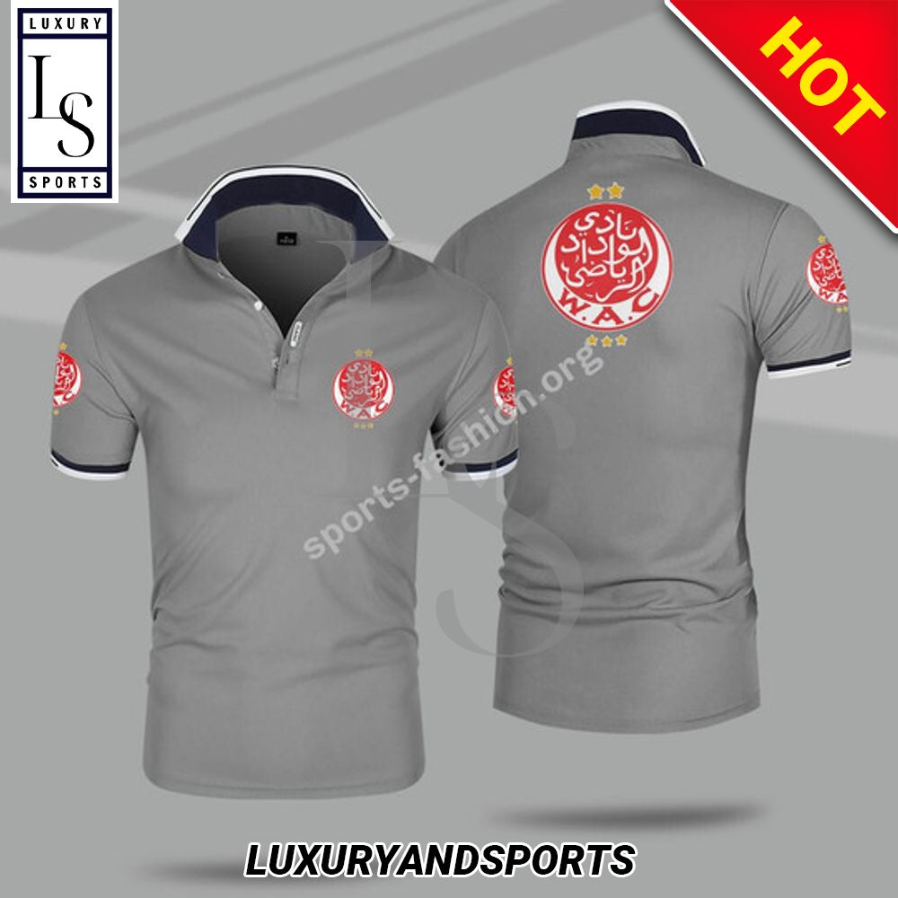 Wac Wydad Ac Grey Polo Shirt