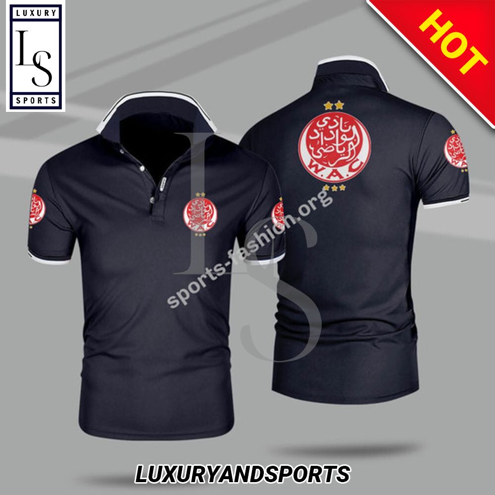 Wac Wydad Ac Navy Polo Shirt