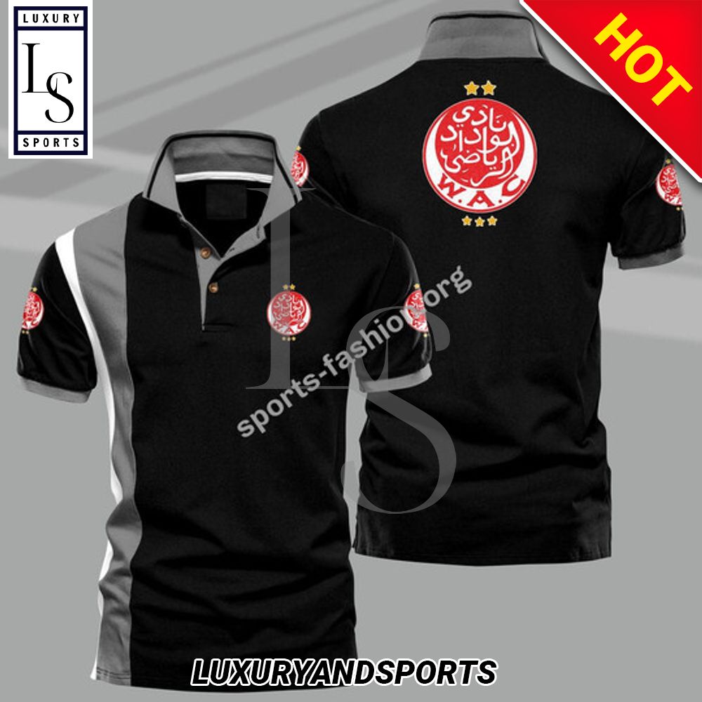 Wydad Ac Black Polo Shirt