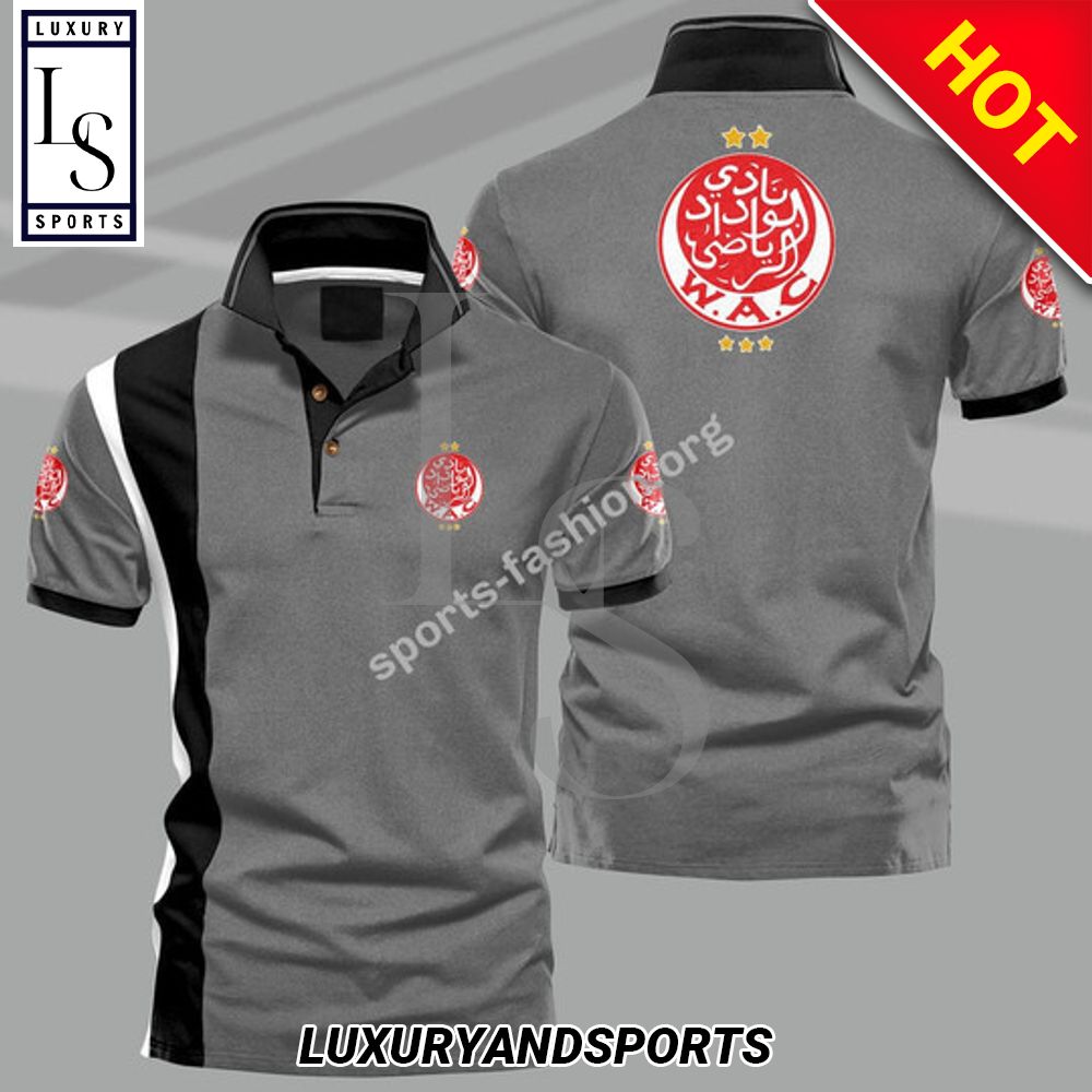 Wydad Ac Grey Polo Shirt