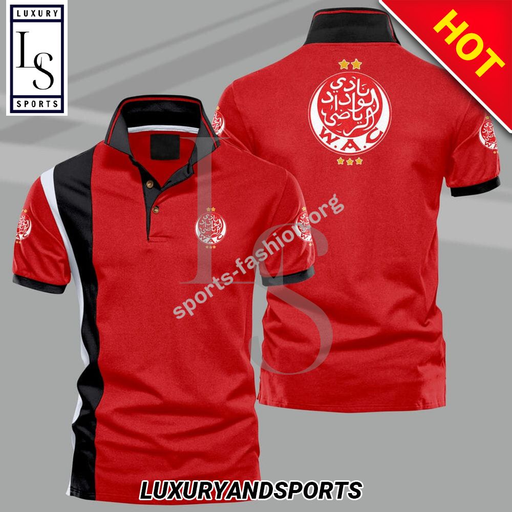 Wydad Ac Red Polo Shirt