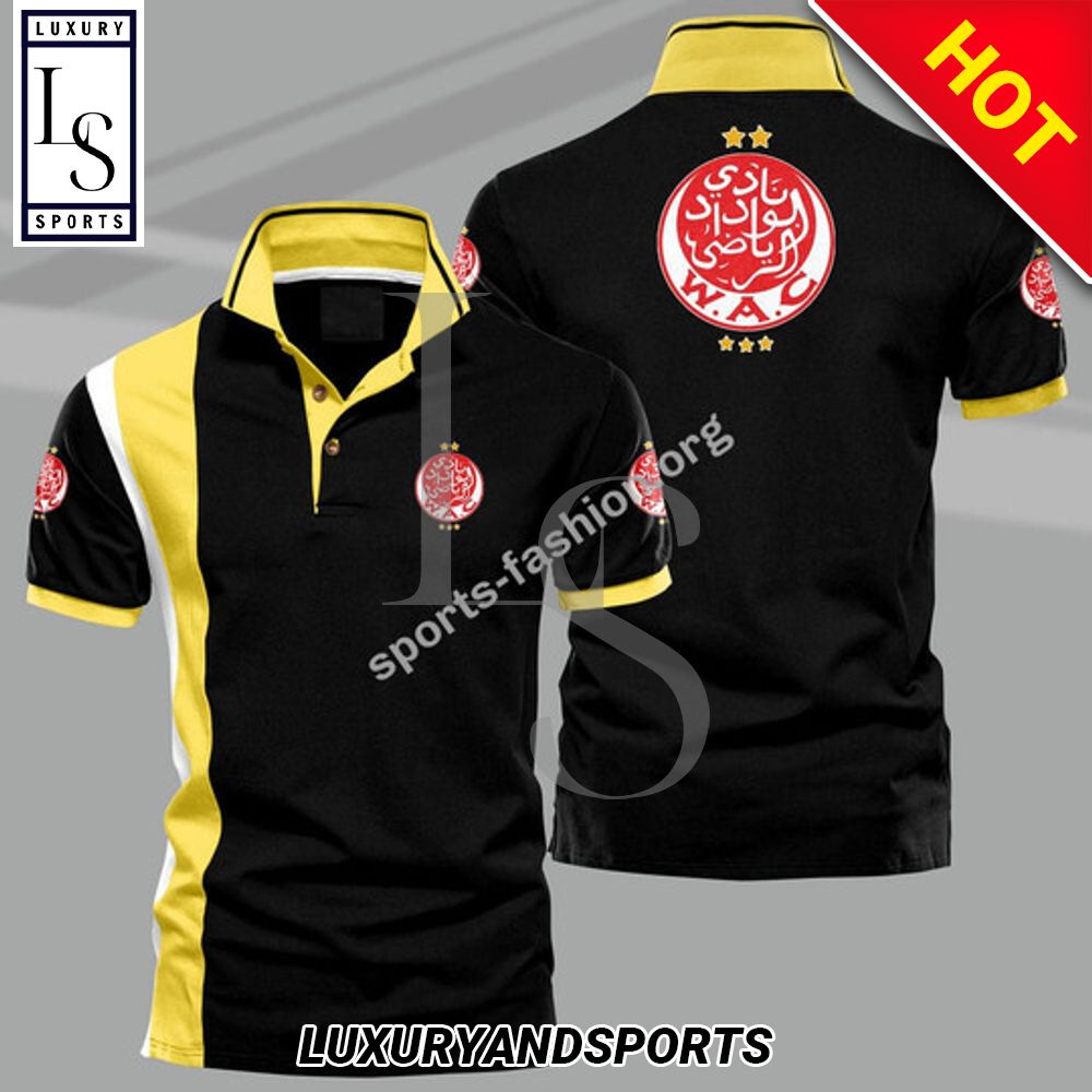 Wydad Ac Yellow Polo Shirt