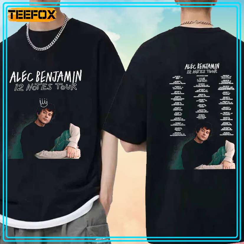 Alec Benjamin - 12 Notes Tour 2024 Unisex T-Shirt