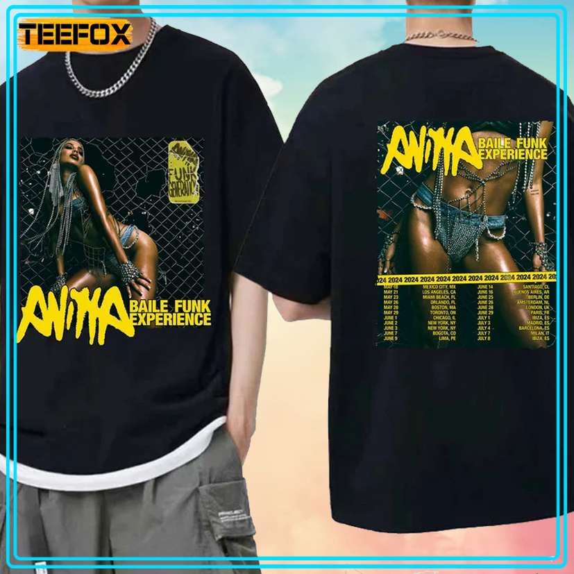 Anitta Baile Funk Experience Tour 2024 Music Unisex T-Shirt