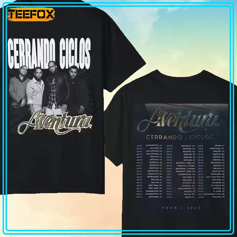 Bachata, Cerrando Ciclos Aventura Tour 2024 T-Shirt