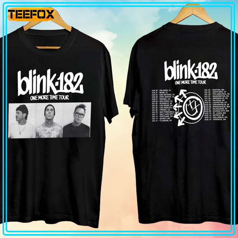 Blink 182 One More Time Tour 2024 Concert T-Shirt