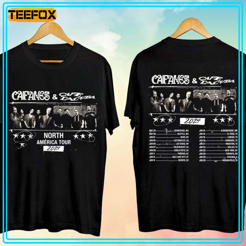 Caifanes and Cafe Tacvba North America Tour 2024 Unisex T-Shirt