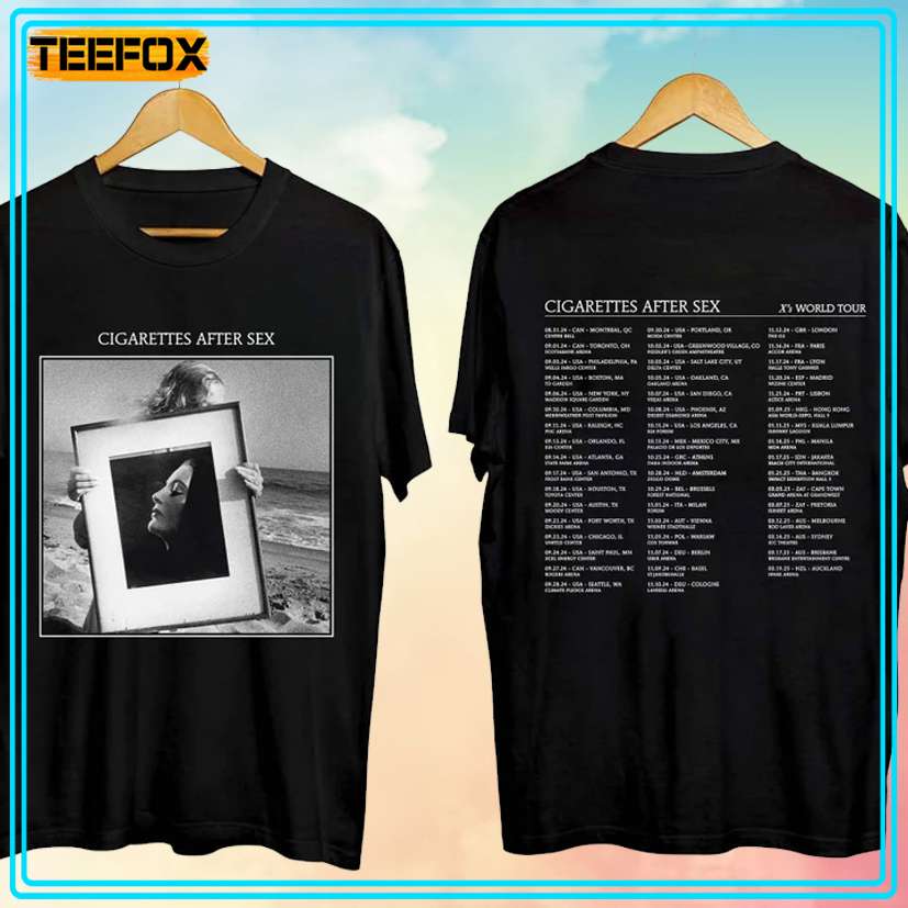 Cigarettes After Sex X's World Tour 2024 Music T-Shirt