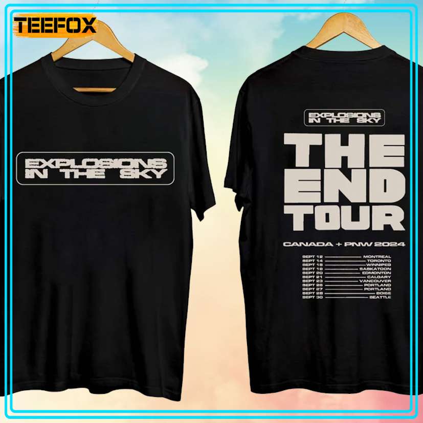 Explosions In The Sky The End Tour 2024 Music T-Shirt