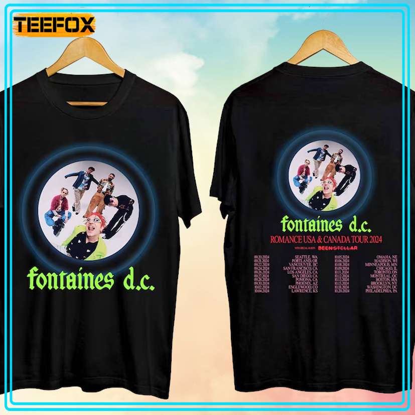 Fontaines DC Tour 2024 Music T-Shirt