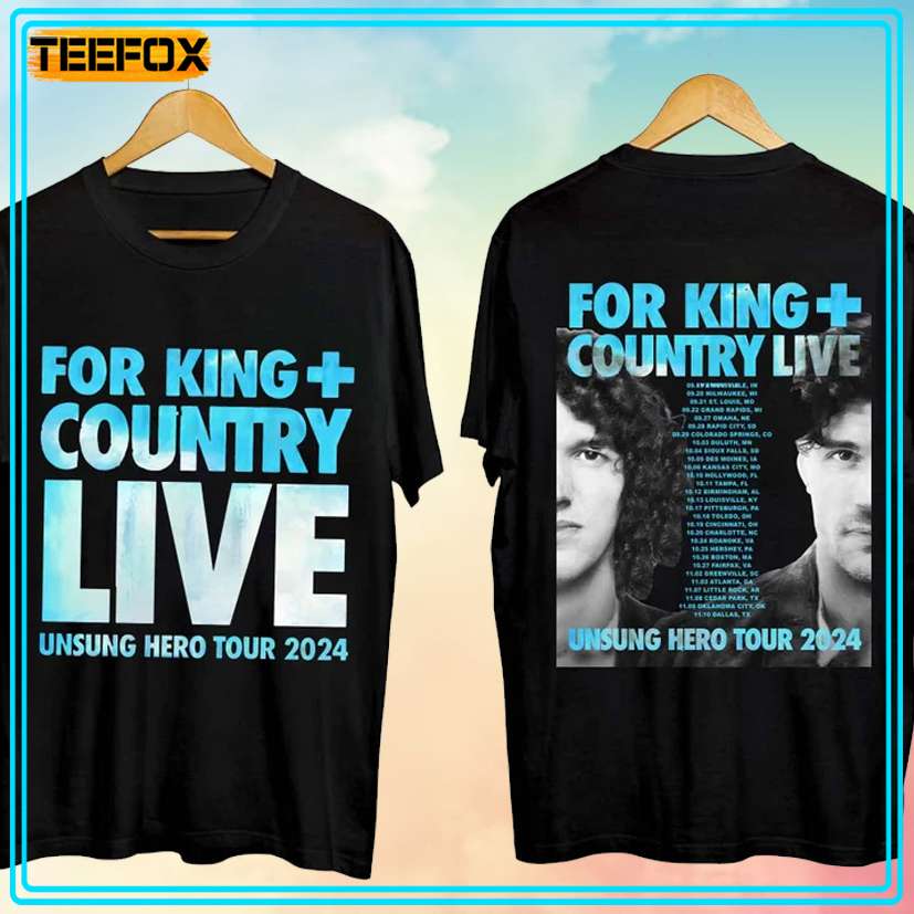 For King + Country Unsung Hero Tour 2024 Unisex T-Shirt