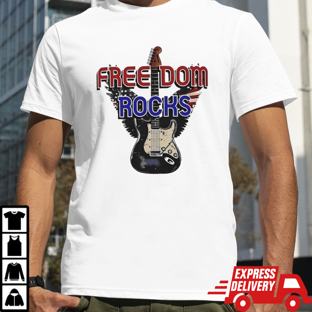 Freedom Rocks Guitar T-shirt