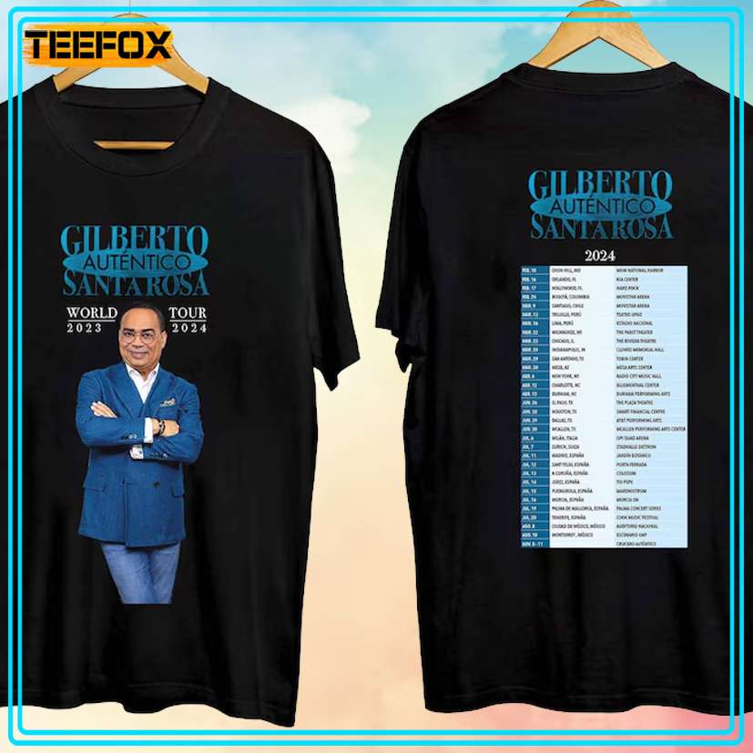 Gilberto Santa Rosa - Autentico Tour 2024 Music T-Shirt