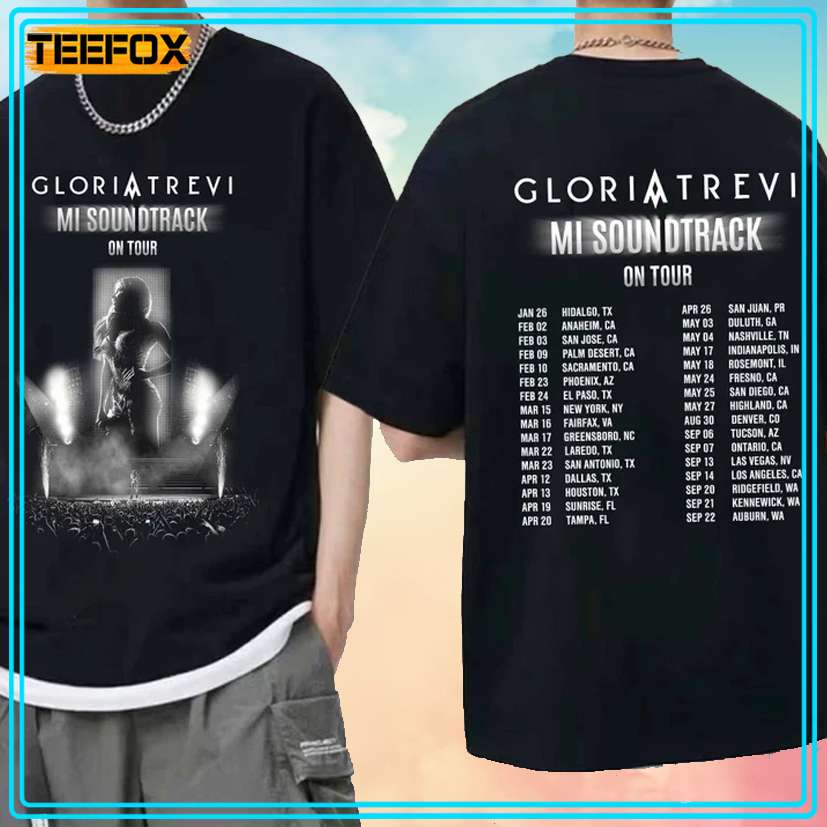 Gloria Trevi Mi Sound Track On Tour 2024 Concert T-Shirt