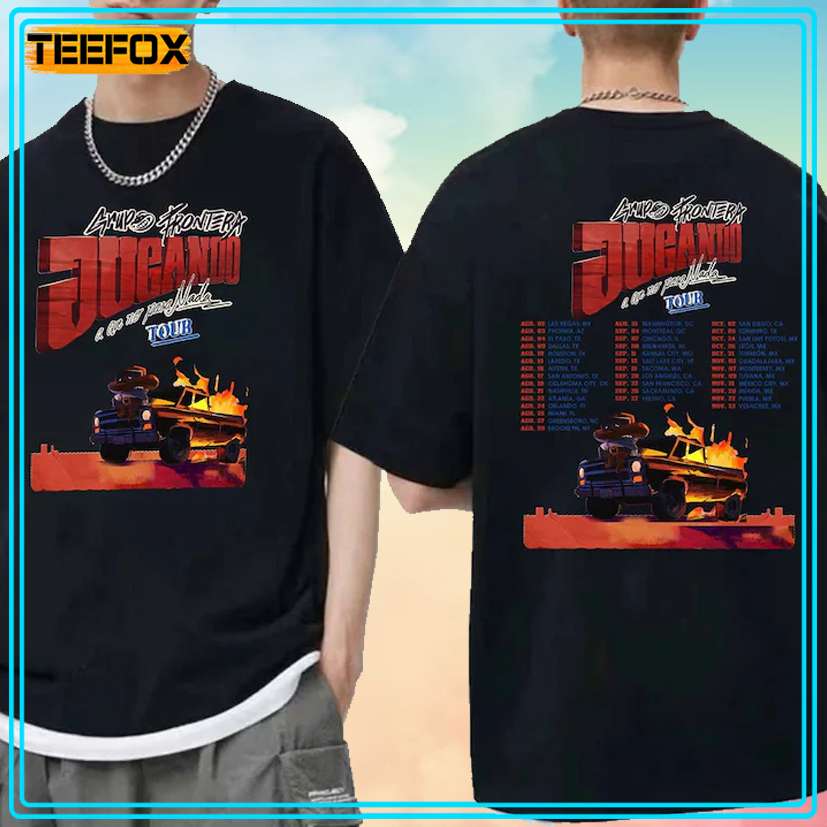 Grupo Frontera Jugando A Que No Pasa Nada Tour 2024 Unisex T-Shirt