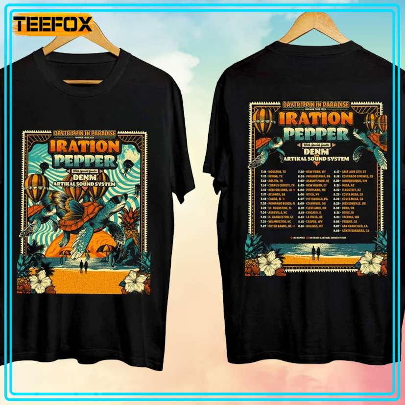 Iration - Daytrippin in Paradise Summer 2024 Music T-Shirt