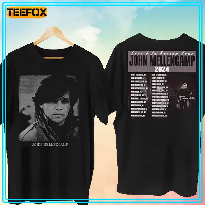 John Mellencamp Live And In Person Tour 2024 Unisex T-Shirt