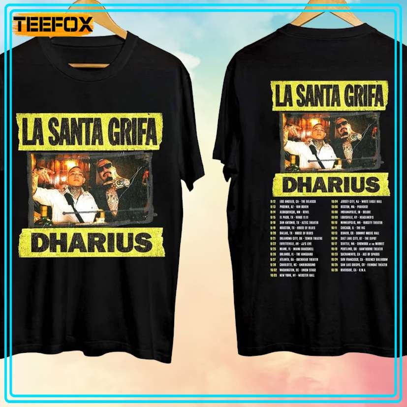 La Santa Grifa with Dharius - Que Siga La Mata Dando Tour 2024 Unisex T-Shirt