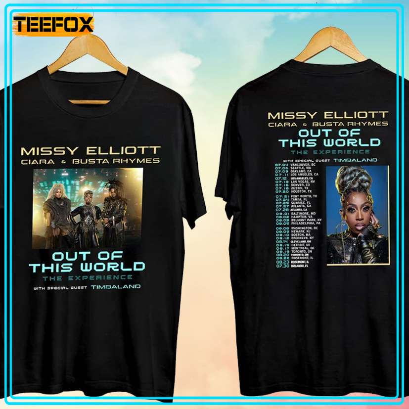 Missy Elliott x Ciara & Busta Out of This World Tour 2024 T-Shirt