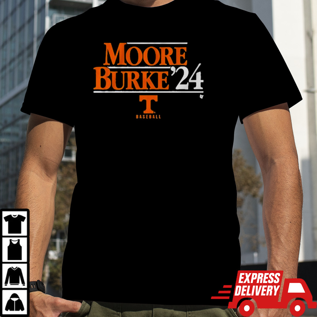 Moore-Burke 2024 Tennessee Baseball CWS shirt