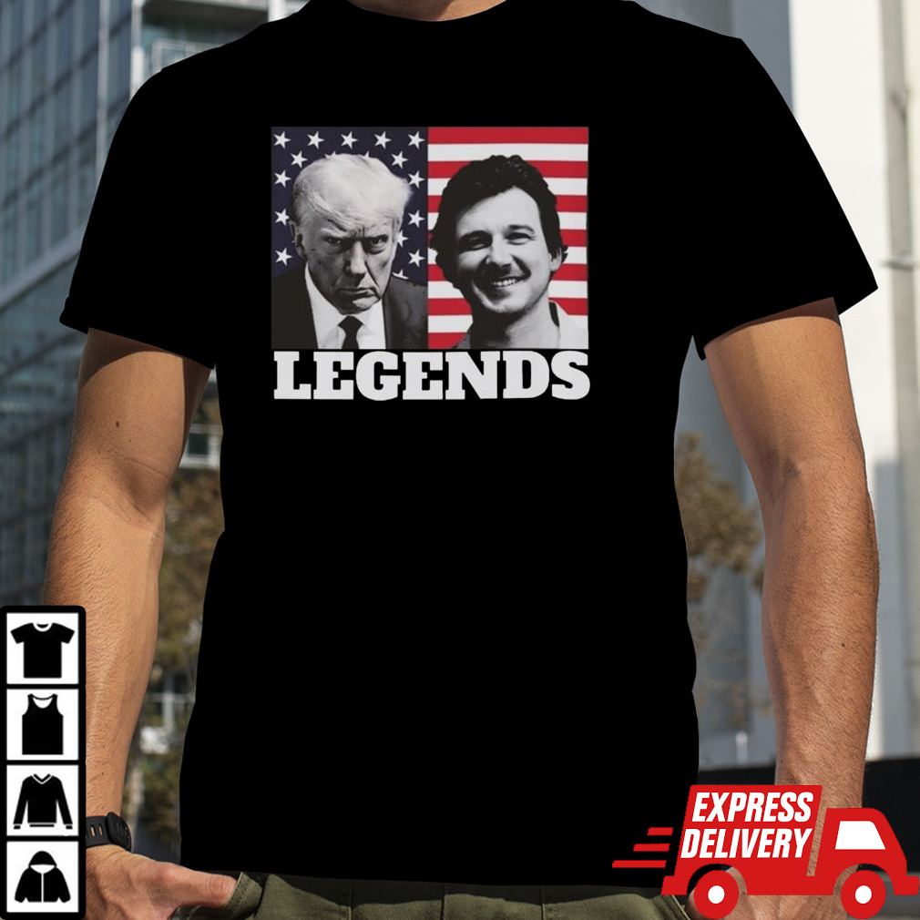 Morgan And Trump Mugshot Legend 2024 T-shirt