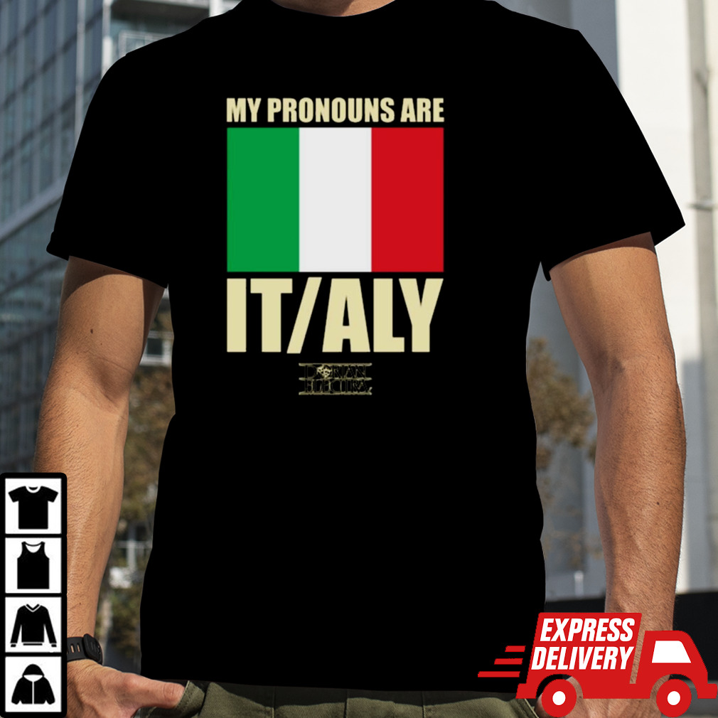 My Pronouns Are Italy Flag T-shirt