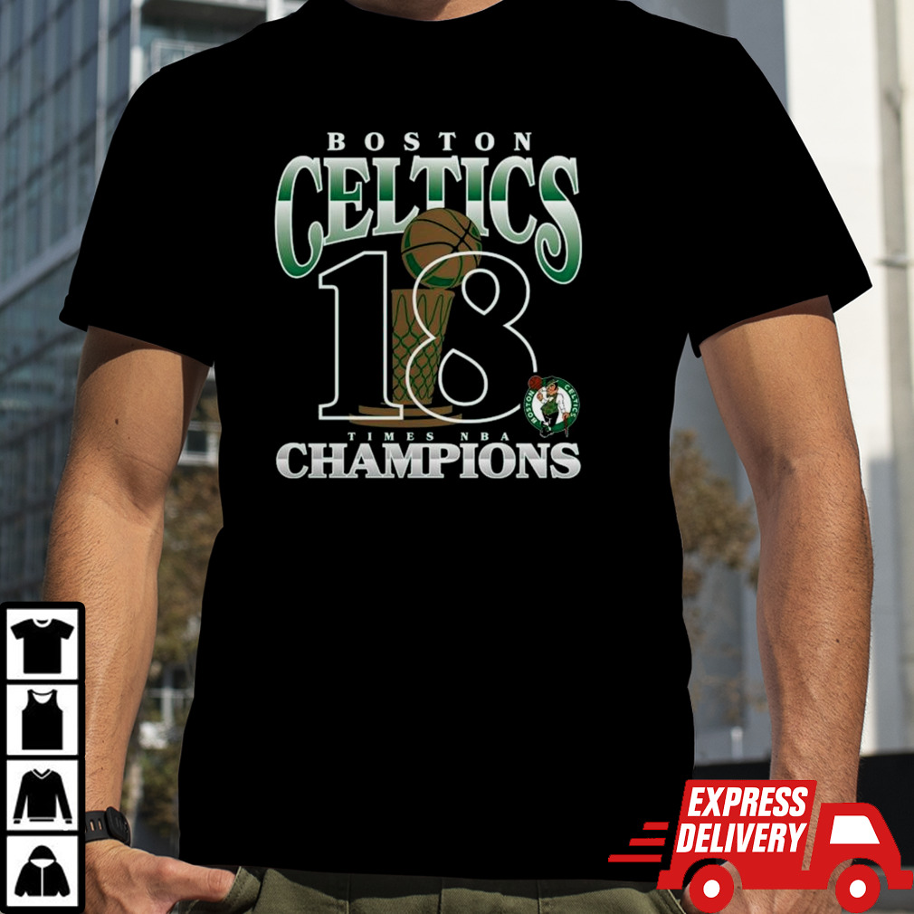 NBA Finals Champions Boston Celtics 18-Time Tri-Blend Shirt