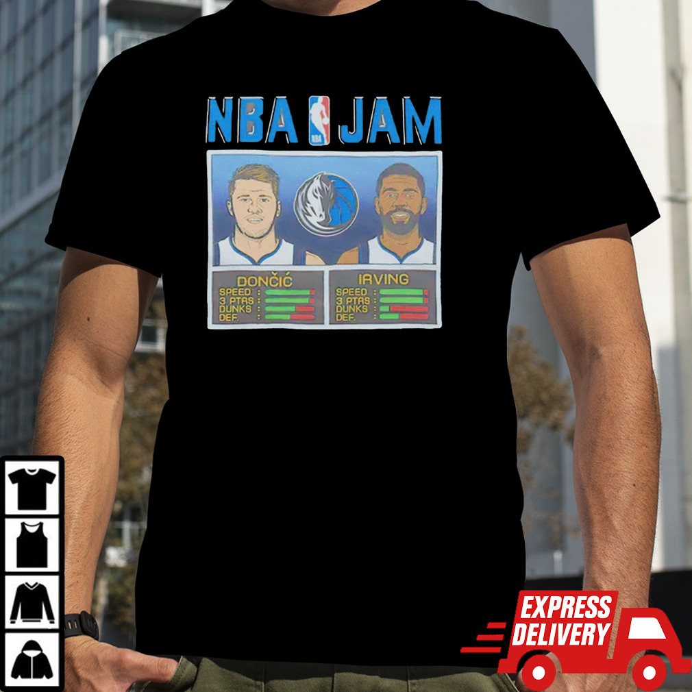 NBA Jam Luka Doncic Kyrie Irving Dallas Mavericks shirt