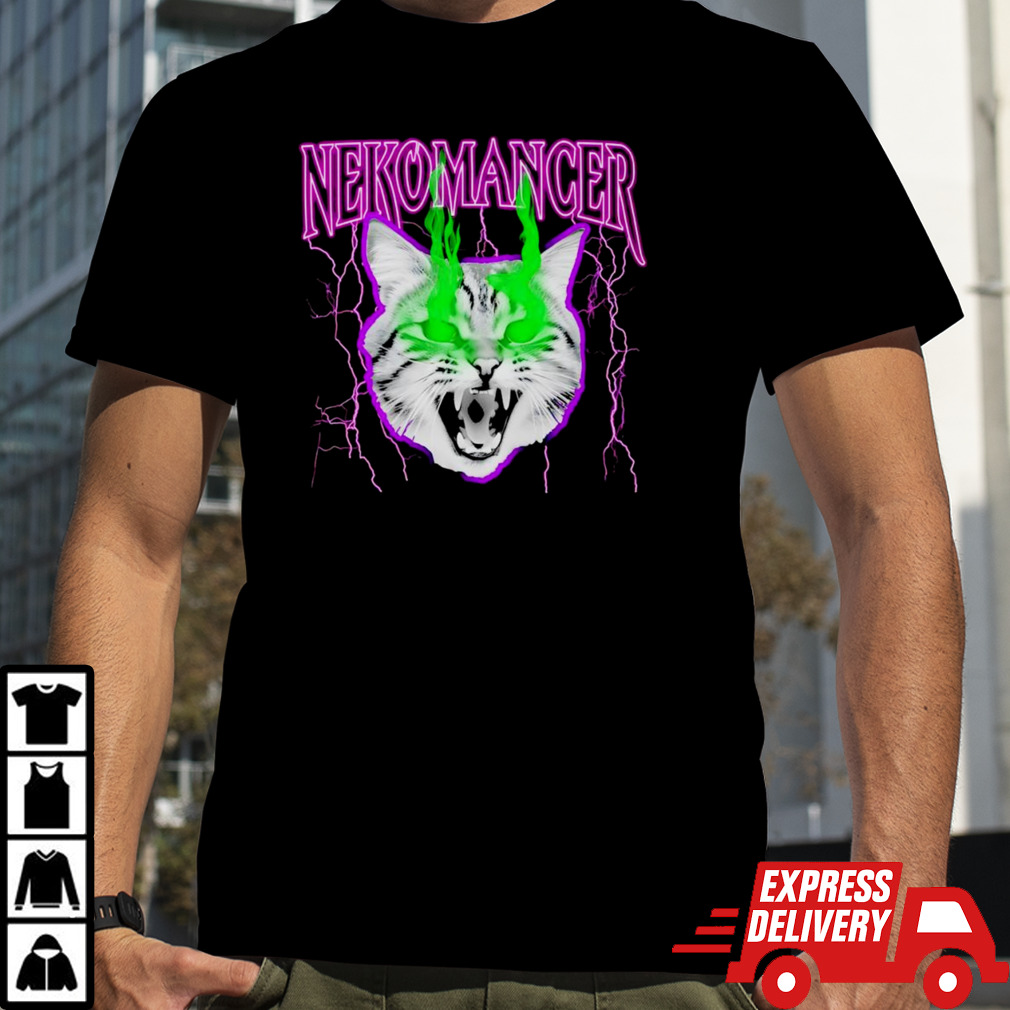 Nekomancer cat lightning shirt