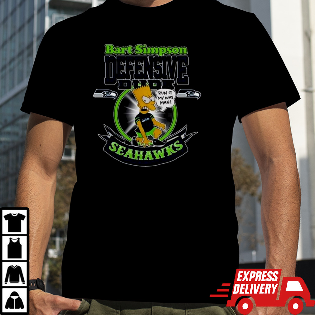 Nfl Seattle Seahawks Bart Simpson Defensive Dude 2024 T-shirt