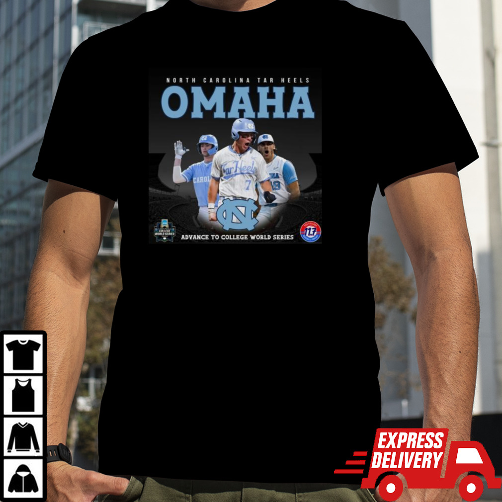 North Carolina Tar Heels Omaha 2024 Advance To Men’s College World Series T-Shirt