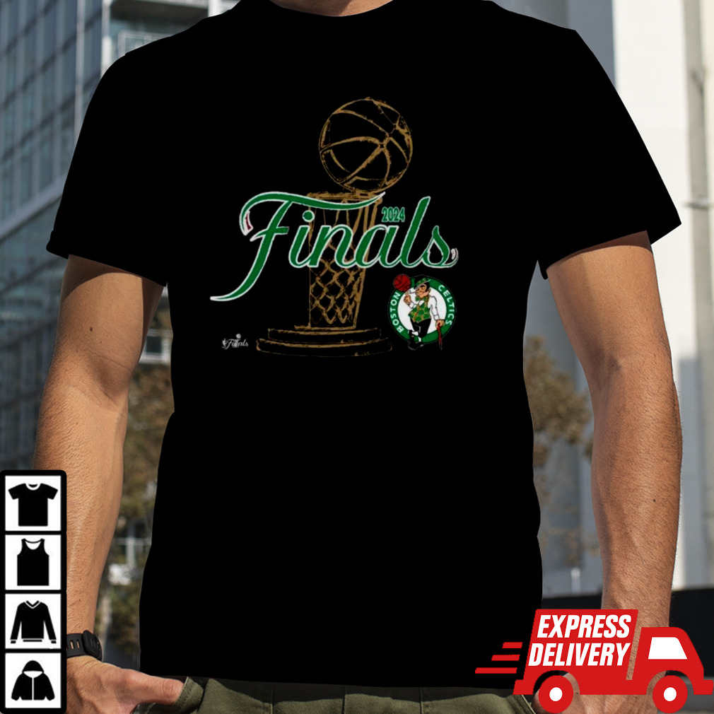 Official 2024 Boston Celtics NBA Finals Trophy T-Shirt