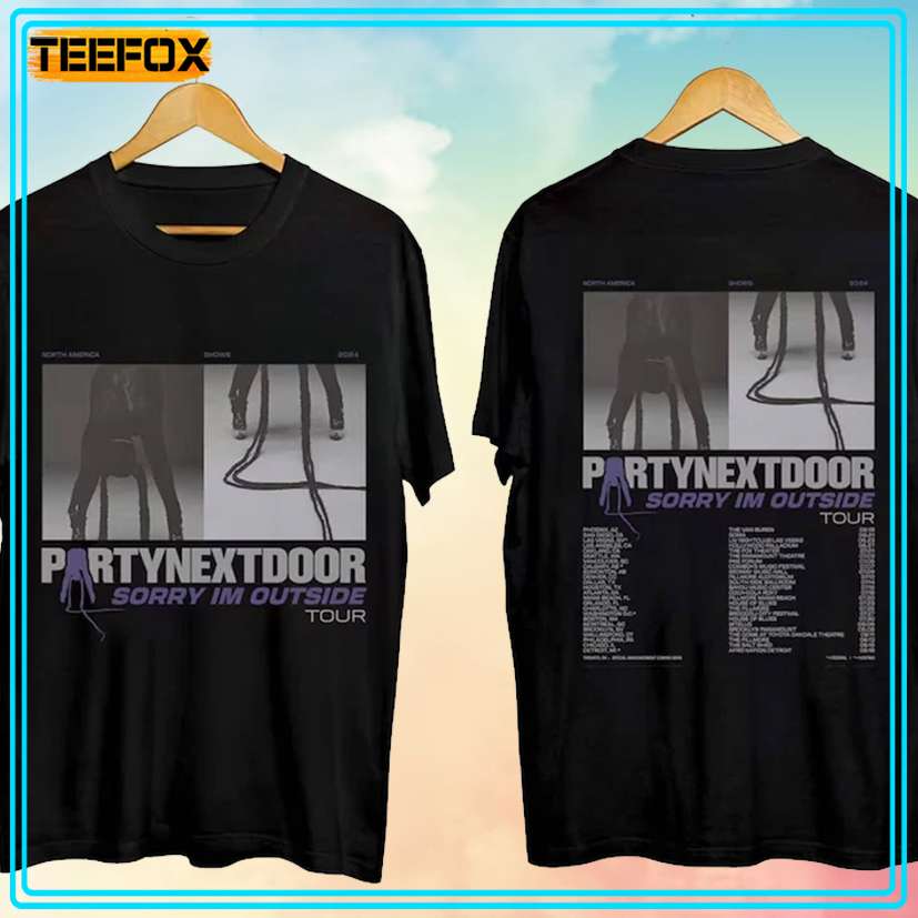 PartyNextDoor Sorry I'm Outside Tour 2024 T-Shirt