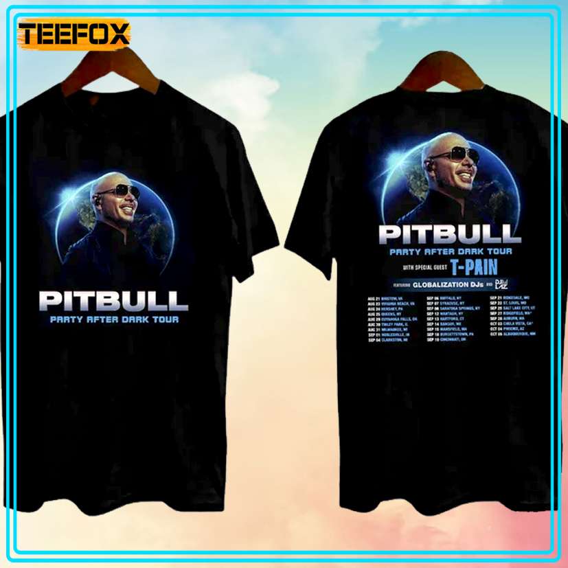 Pitbull Party After Dark Tour 2024 T-Shirt