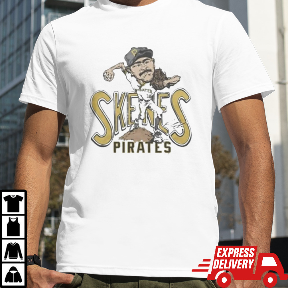 Pittsburgh Pirates Paul Skenes Caricature T-Shirt