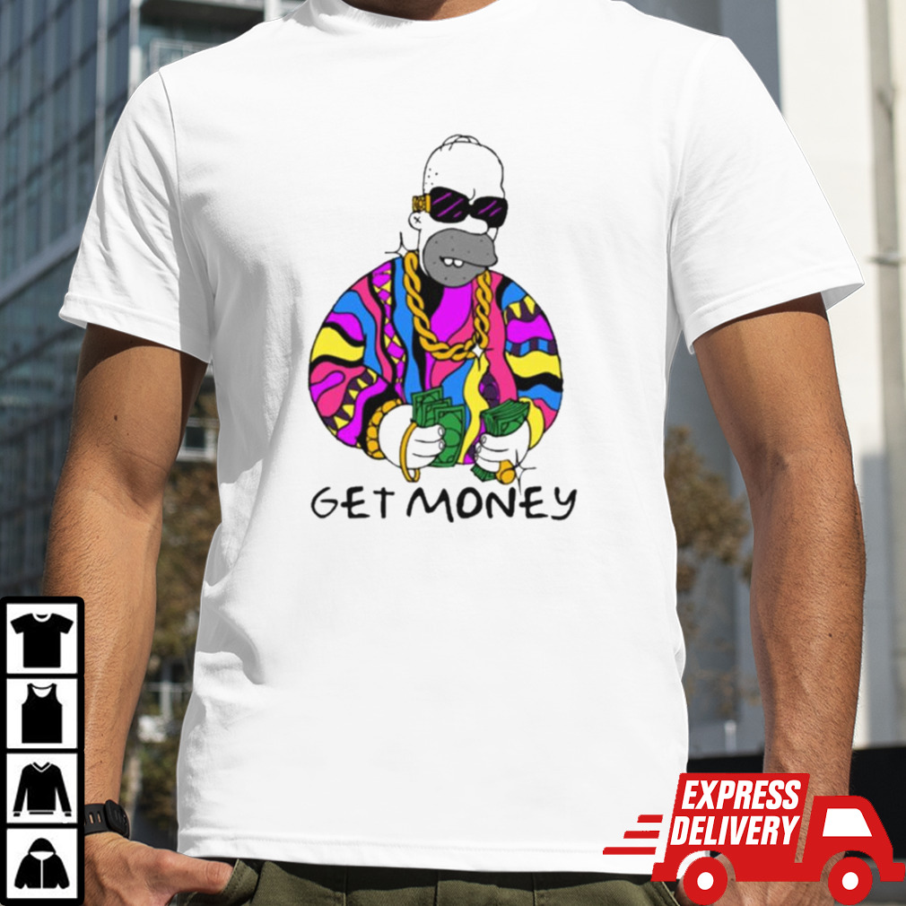 Pussy Monster Rich Homer Quan X Get Money T-shirt