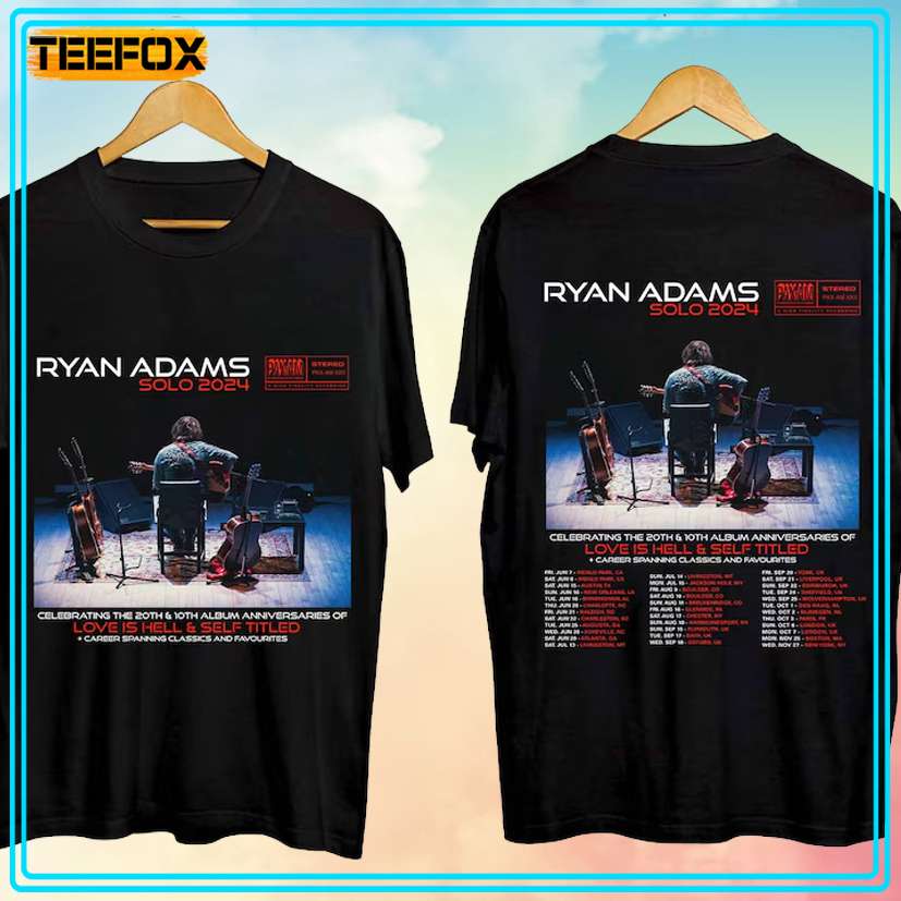 Ryan Adams Solo Tour 2024 Unisex T-Shirt