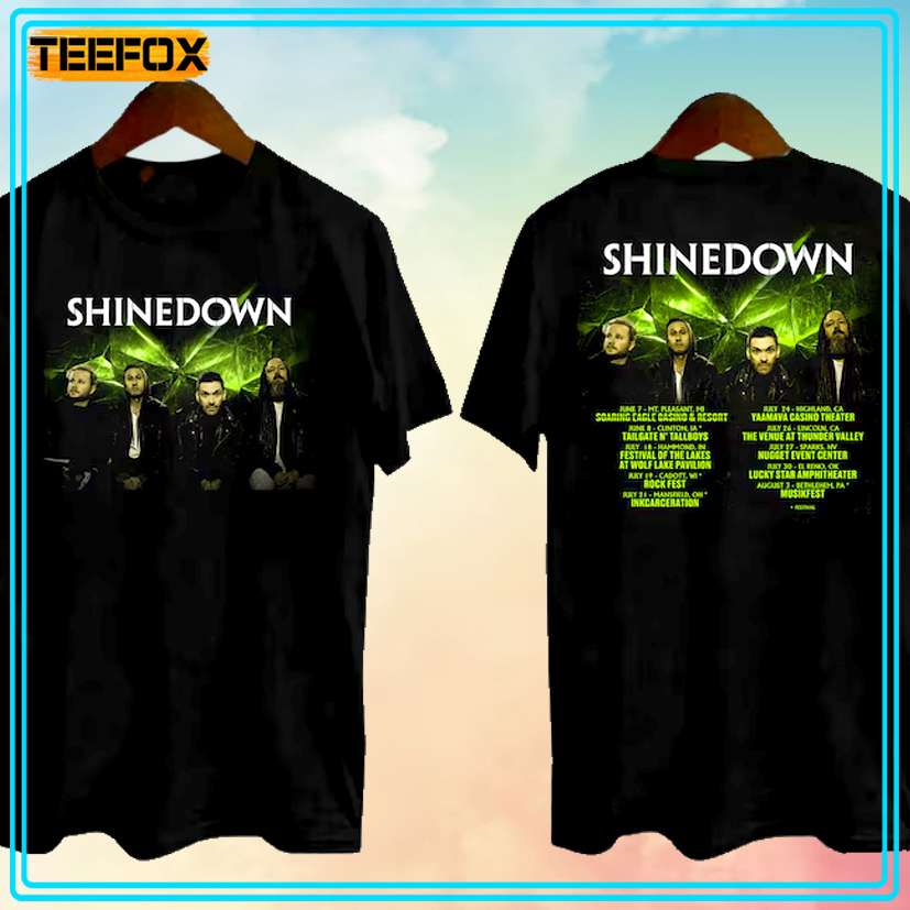 Shinedown Band Tour 2024 Concert T-Shirt