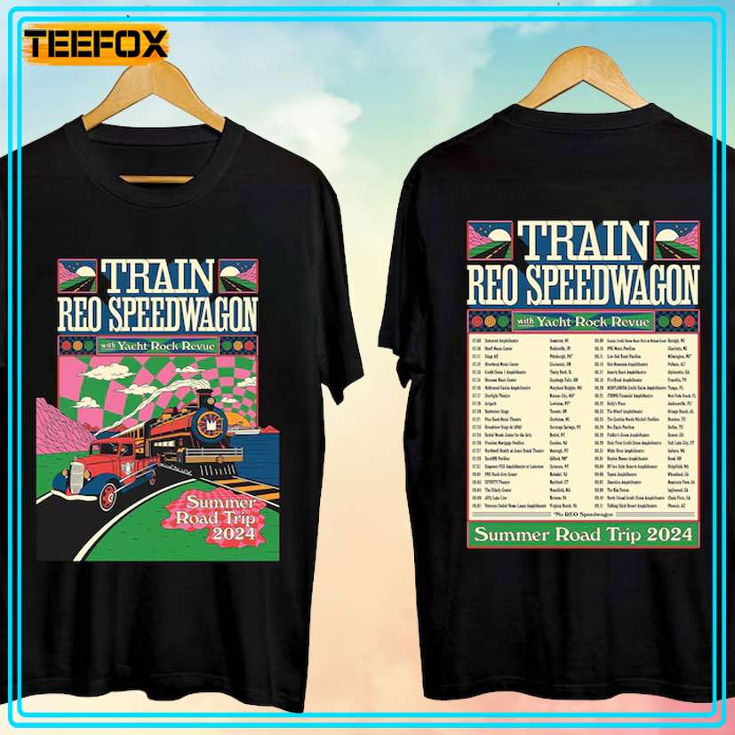 Train and Reo Speedwagon - The Summer Road Trip Tour 2024 Music T-Shirt