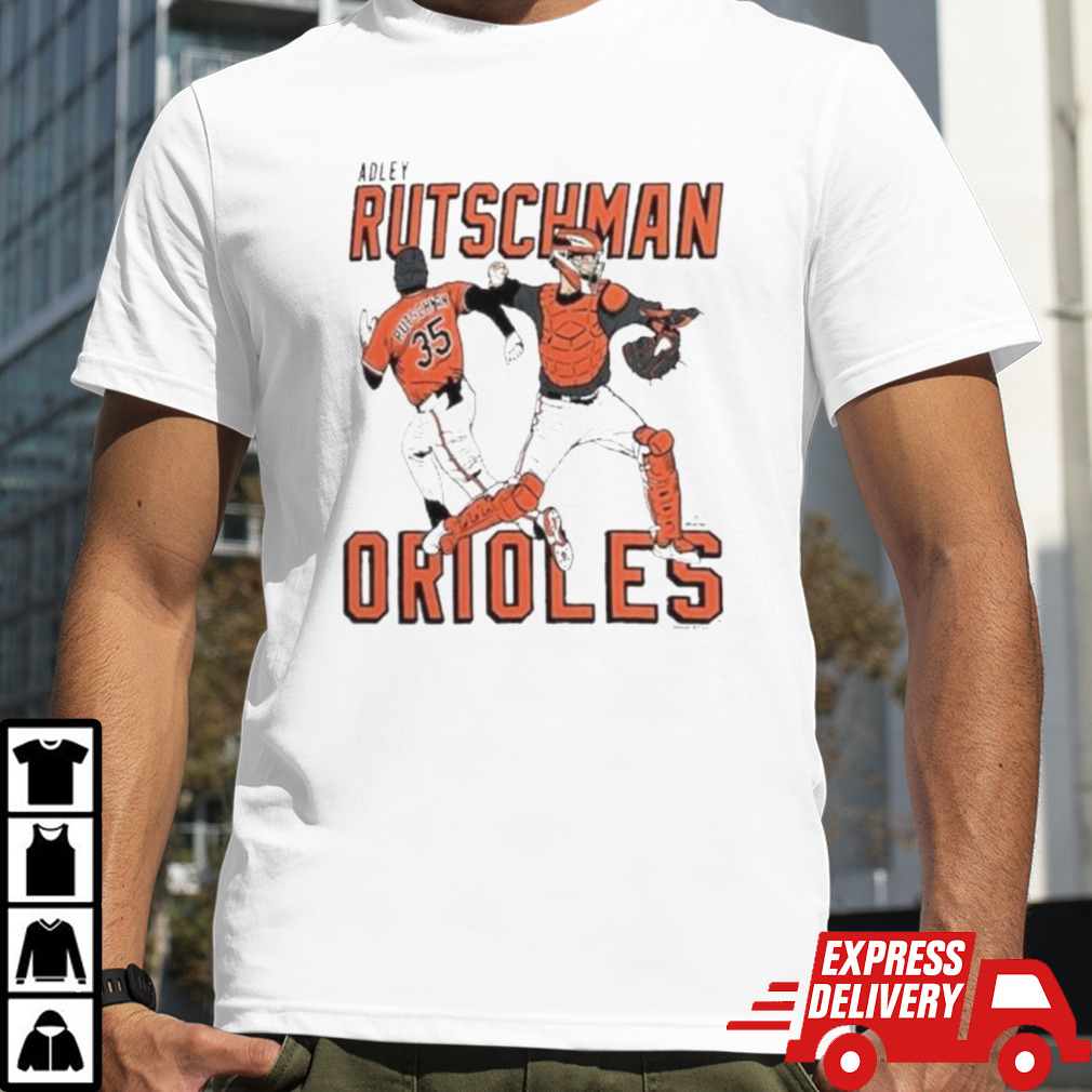 Adley Rutschman Baltimore Orioles Caricature Player Shirt