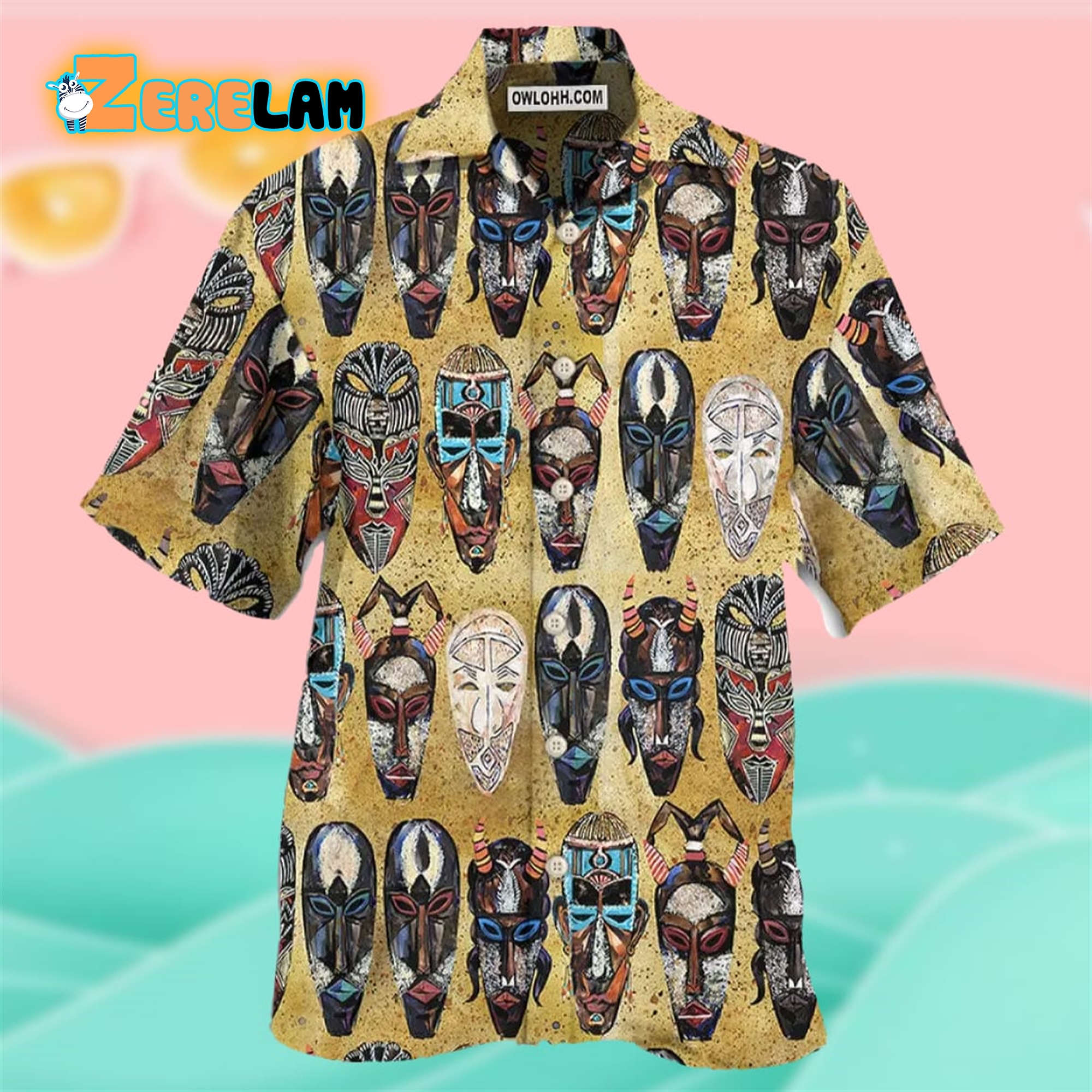 Africa Mark Symbols Hawaiian Shirt