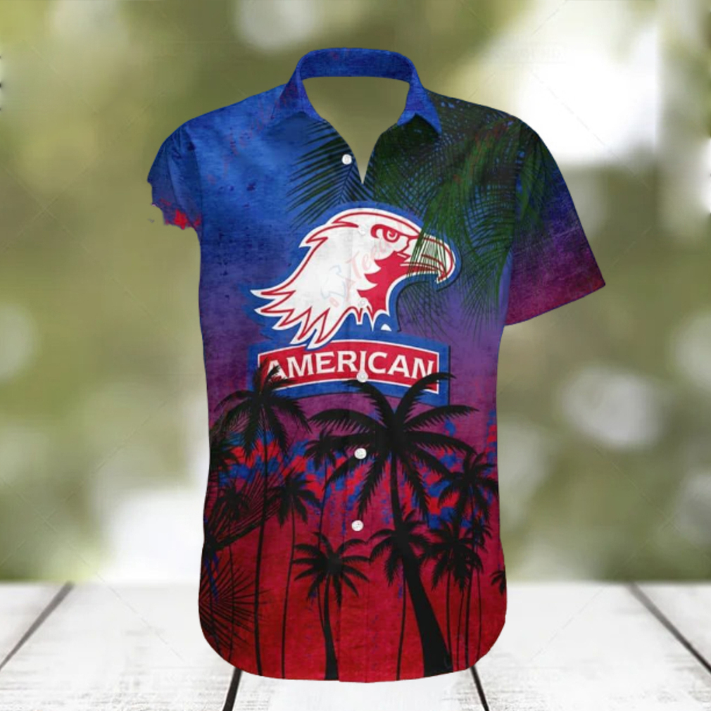 American Eagles Tropical Coconut Tree Hawaiian Shirt, NCAA Gift