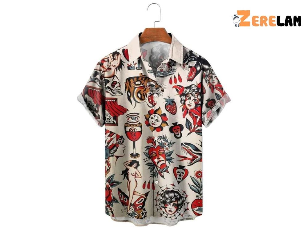 Beauty Chest Pocket Aloha Hawaiian Shirt