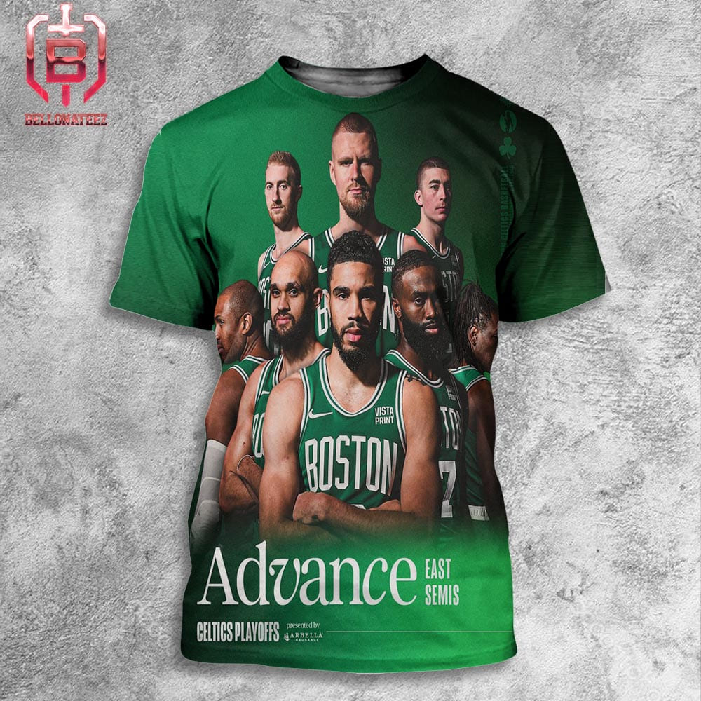 Boston Celtics Advance To East Conference Semi Final NBA Playoffs Season 2023-2024 All Over Print Shirt