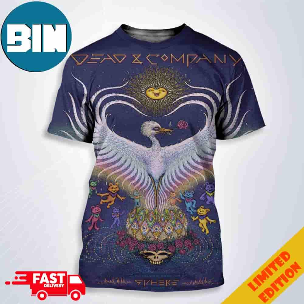 Concert Poster For Dead And Company Dead Forever May 26 2024 Las Vegas Nv 3D T-Shirt