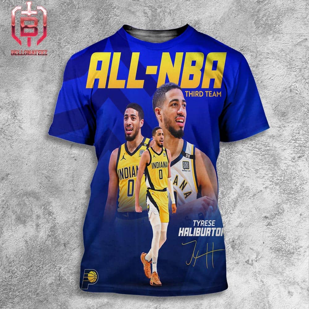 Congrats To Tyrese Haliburton On Being Named To The All-NBA Third Team 2023-2024 All Over Print Shirt