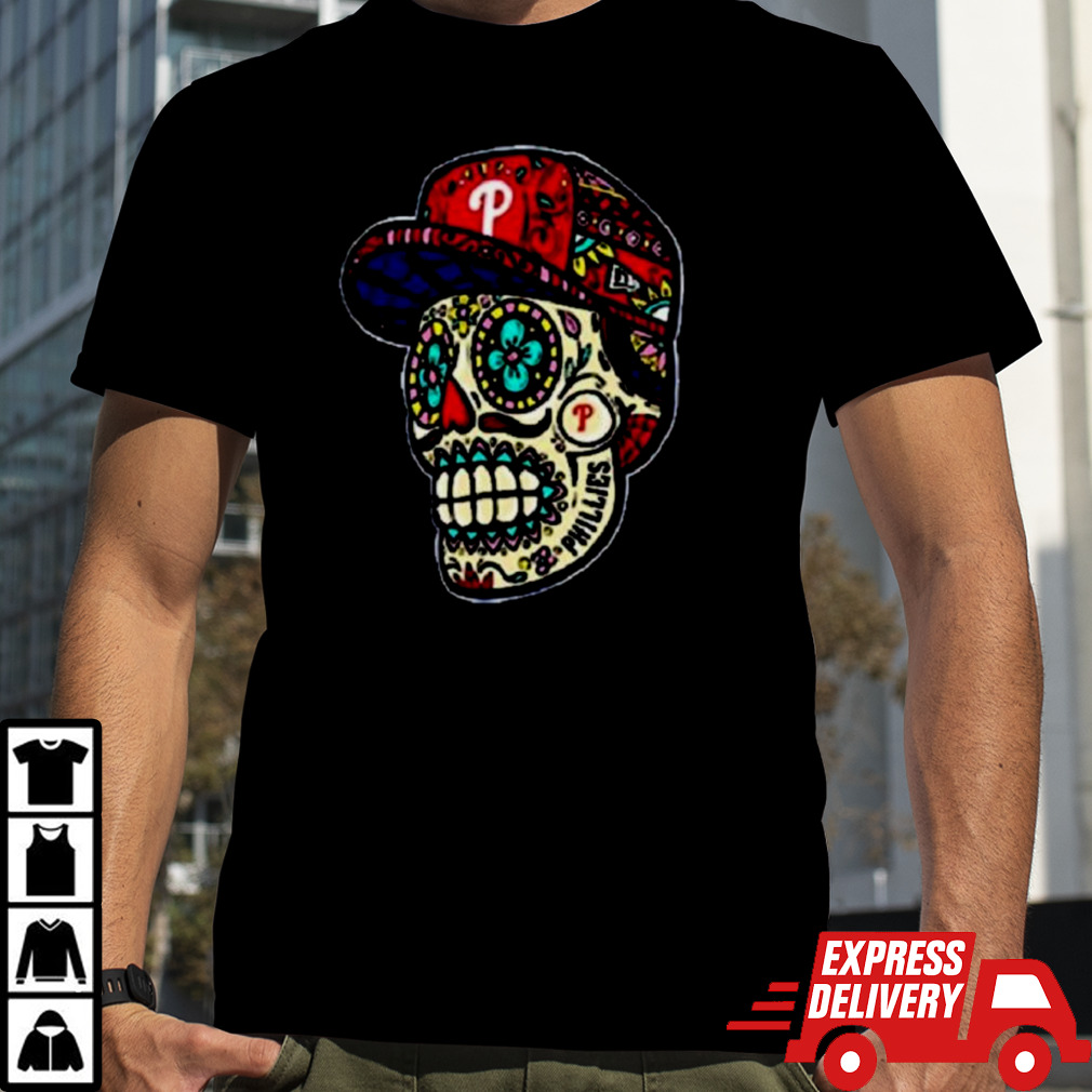 Official Philadelphia Phillies Sugar Skulls Shirt