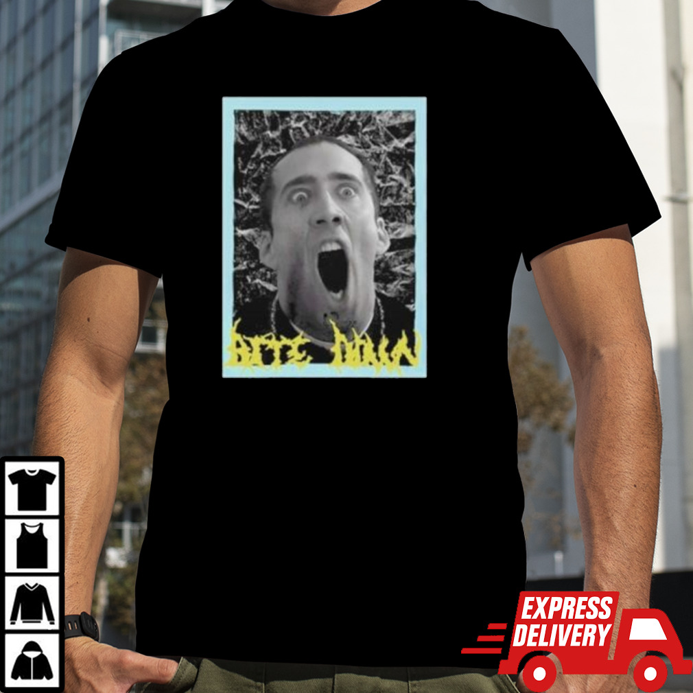 Official Ryanmiw Bite Down Nicolas Cage Shirt